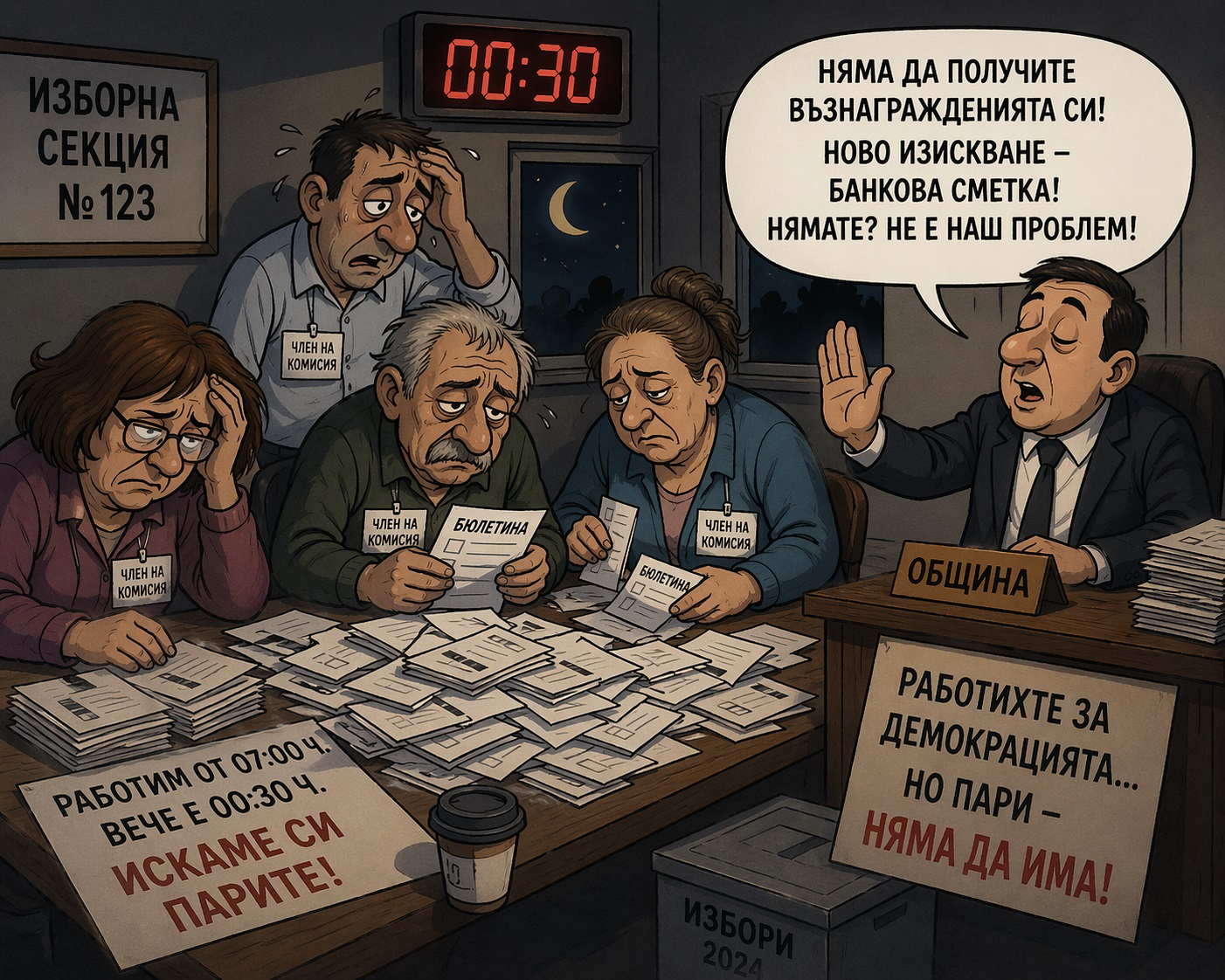 забавени плащания изборни комисии банкова сметка проблем