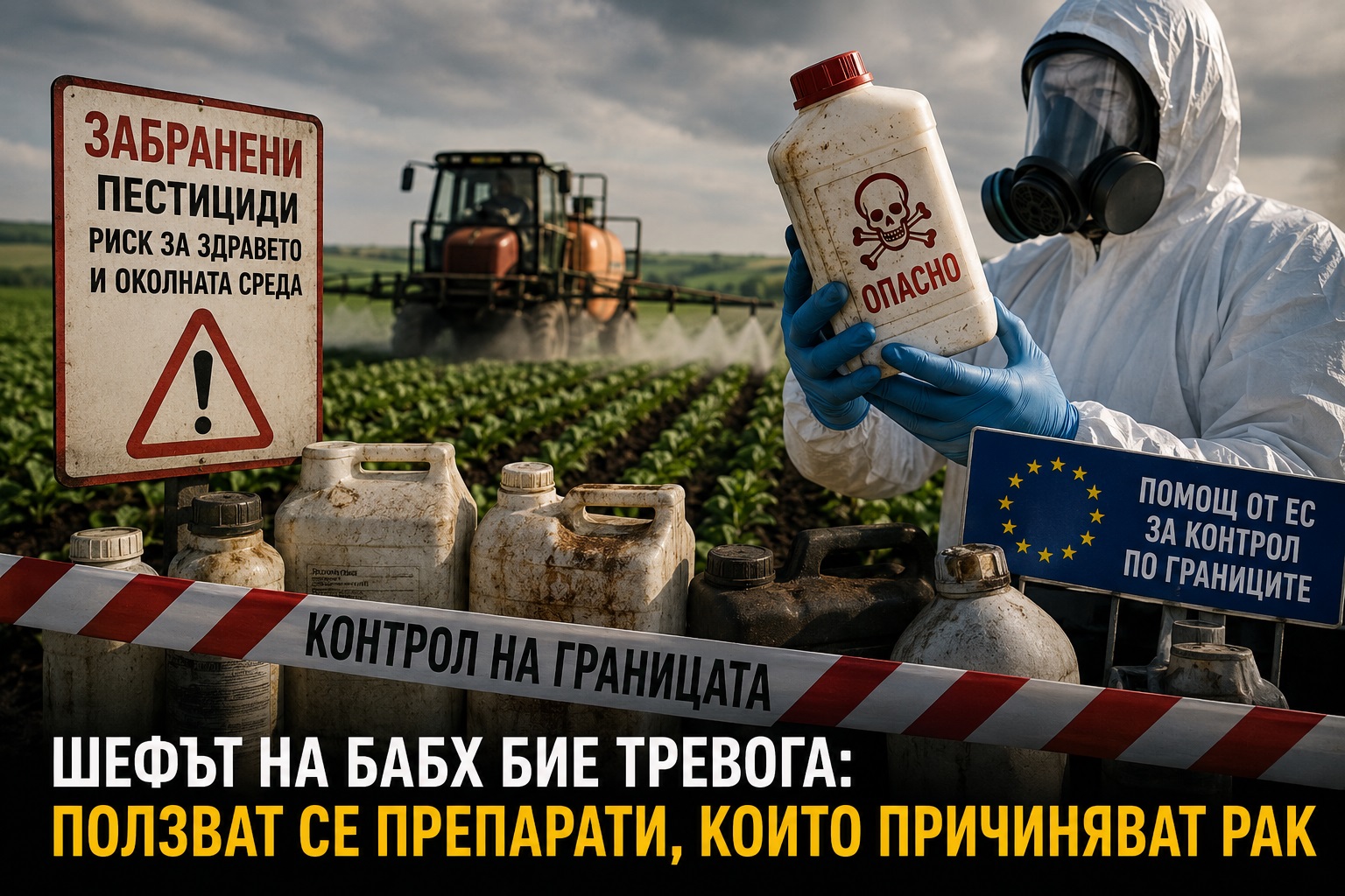 забранени пестициди България склад препарати за растителна защита риск здраве