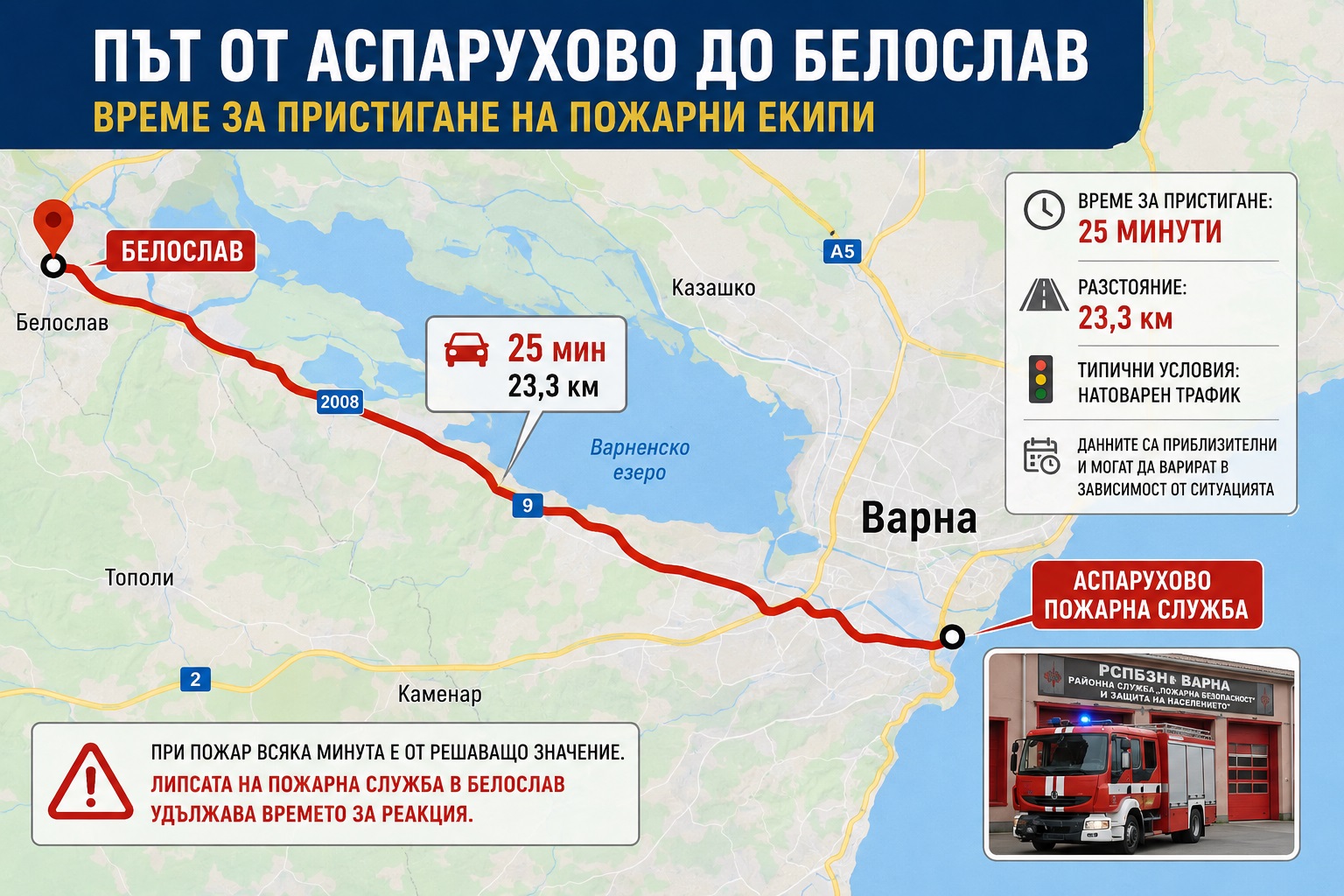 Пожар след палеж на автомобили в Белослав и дискусия за нуждата от пожарна служба