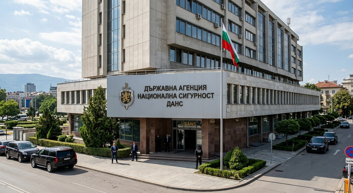 Официалната сграда на Държавна агенция „Национална сигурност“ (ДАНС) в София, където се събира информацията за националната сигурност.