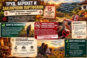 Труд, берекет и заключени портфейли: Какво повеляват традициите за 15 октомври?